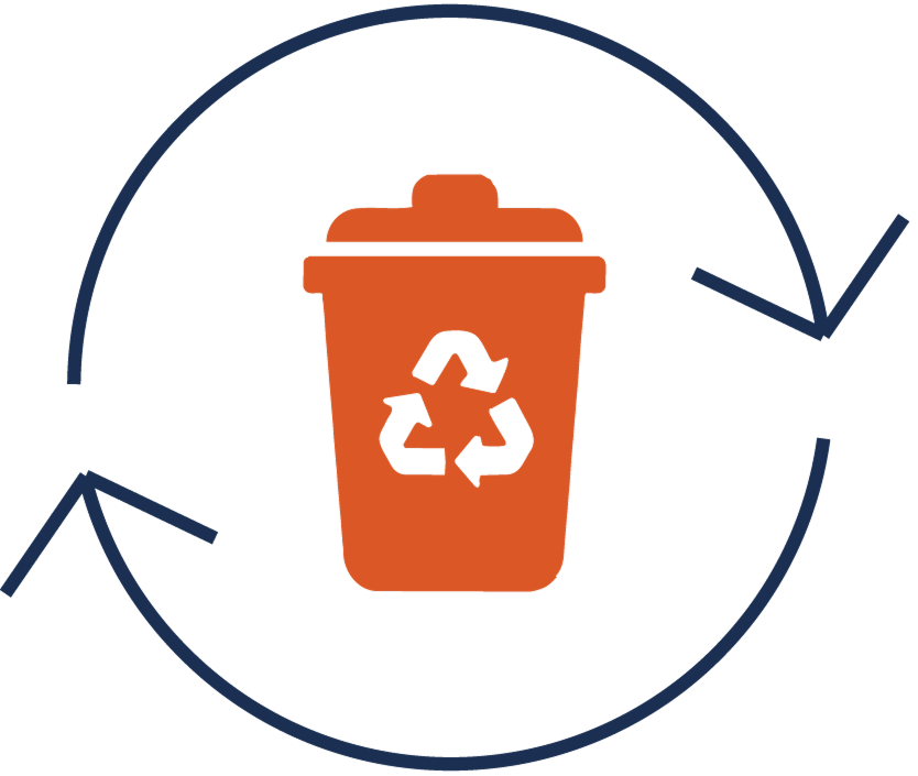 Ícone gestão de resíduos